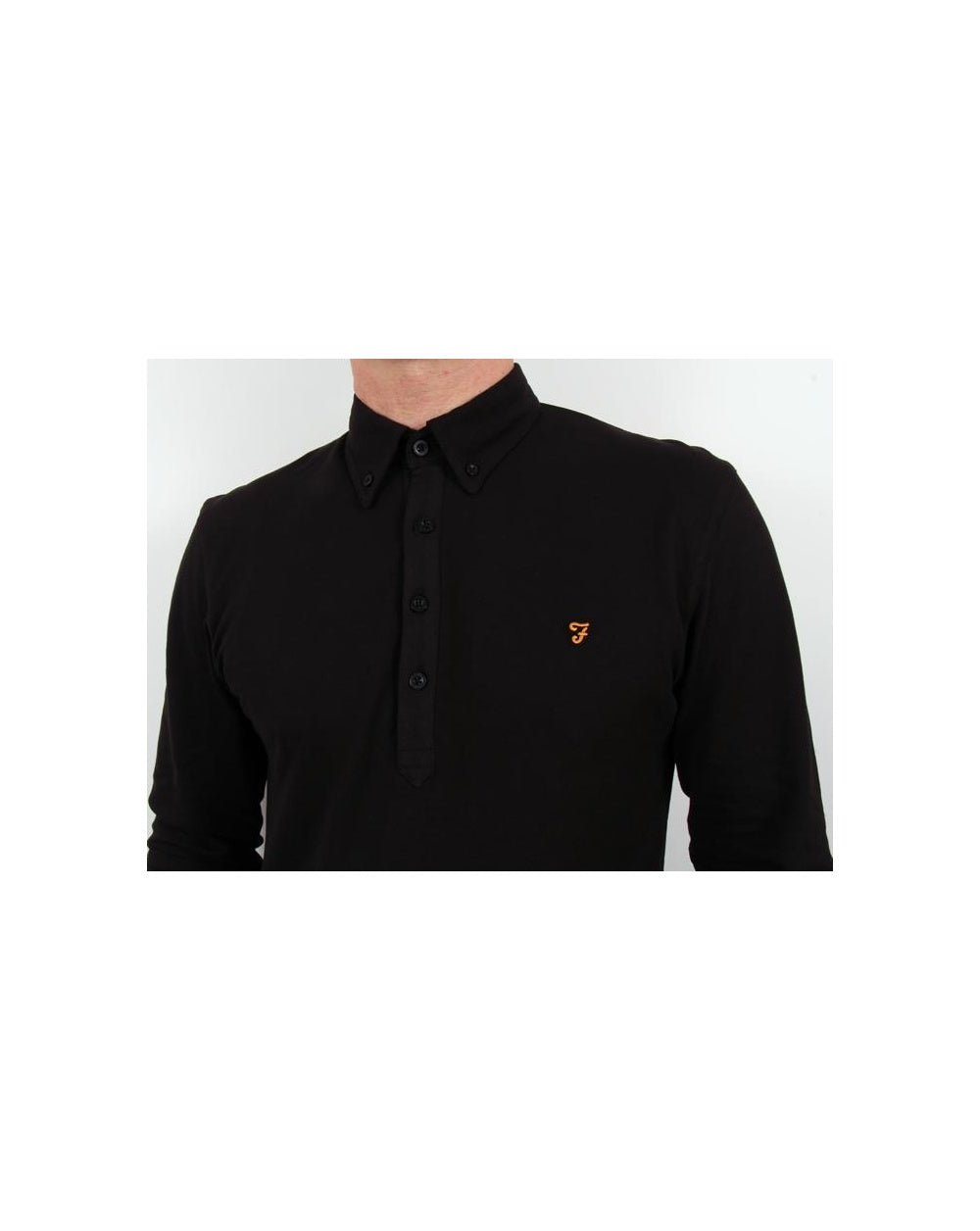 Farah Merriweather Polo Shirt Black