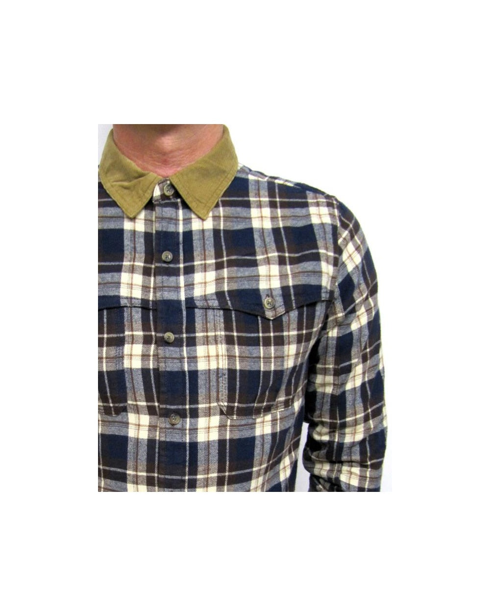 Fly 53 Heathwood Check Shirt Midnight Navy