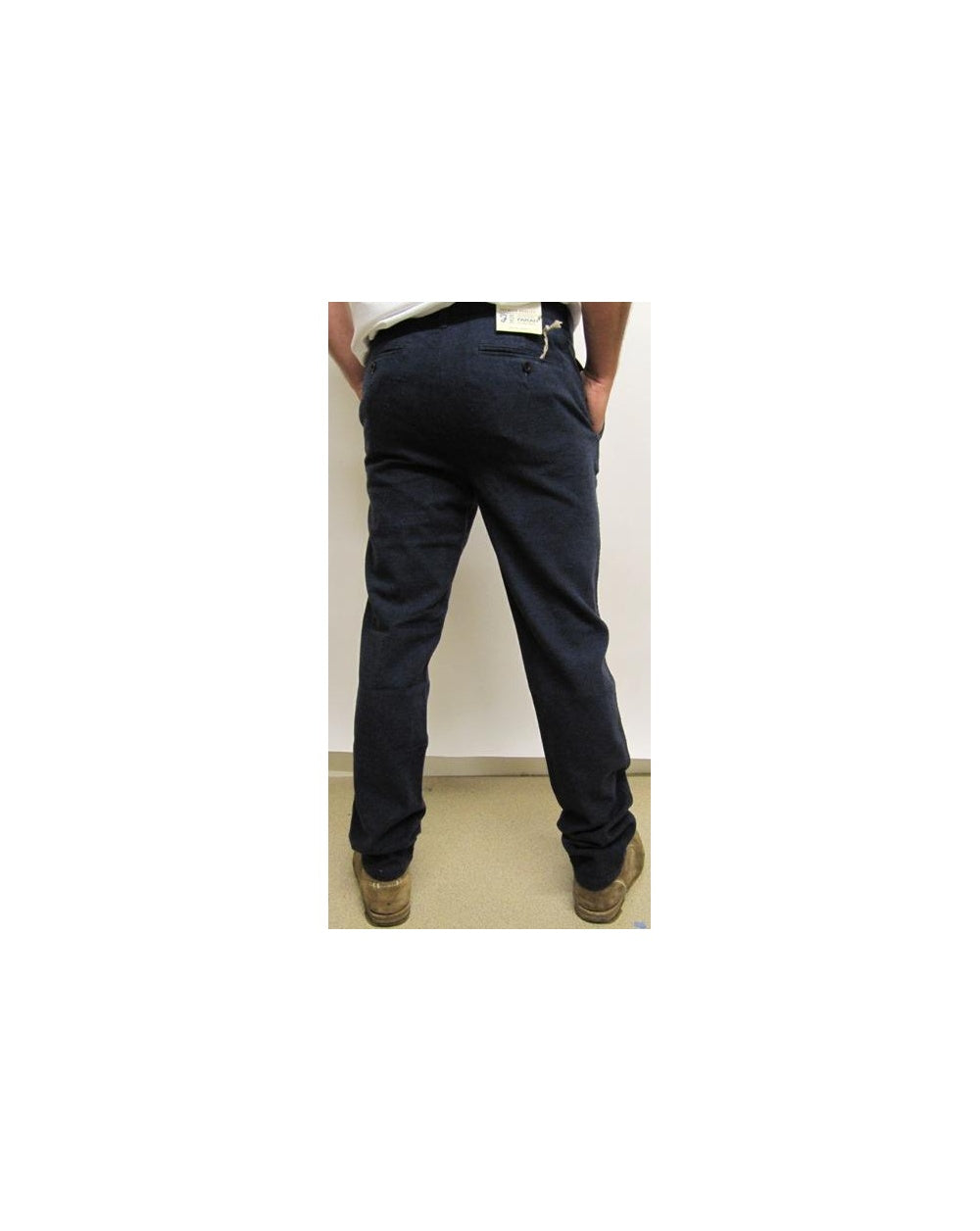Farah Wellman Two Tone Trousers Navy
