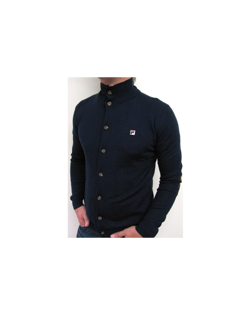 Fila Vintage Matterhorn Funnel Neck Knit Navy