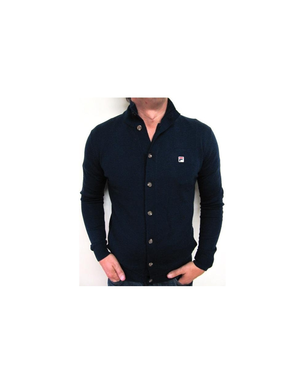 Fila Vintage Matterhorn Funnel Neck Knit Navy