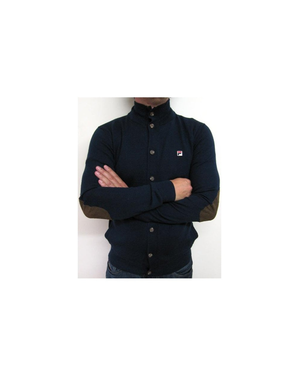 Fila Vintage Matterhorn Funnel Neck Knit Navy