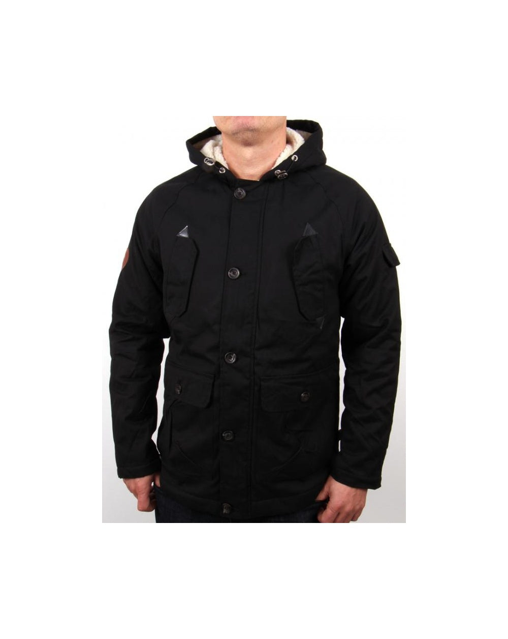Bellfield Artis Parka Jacket Black