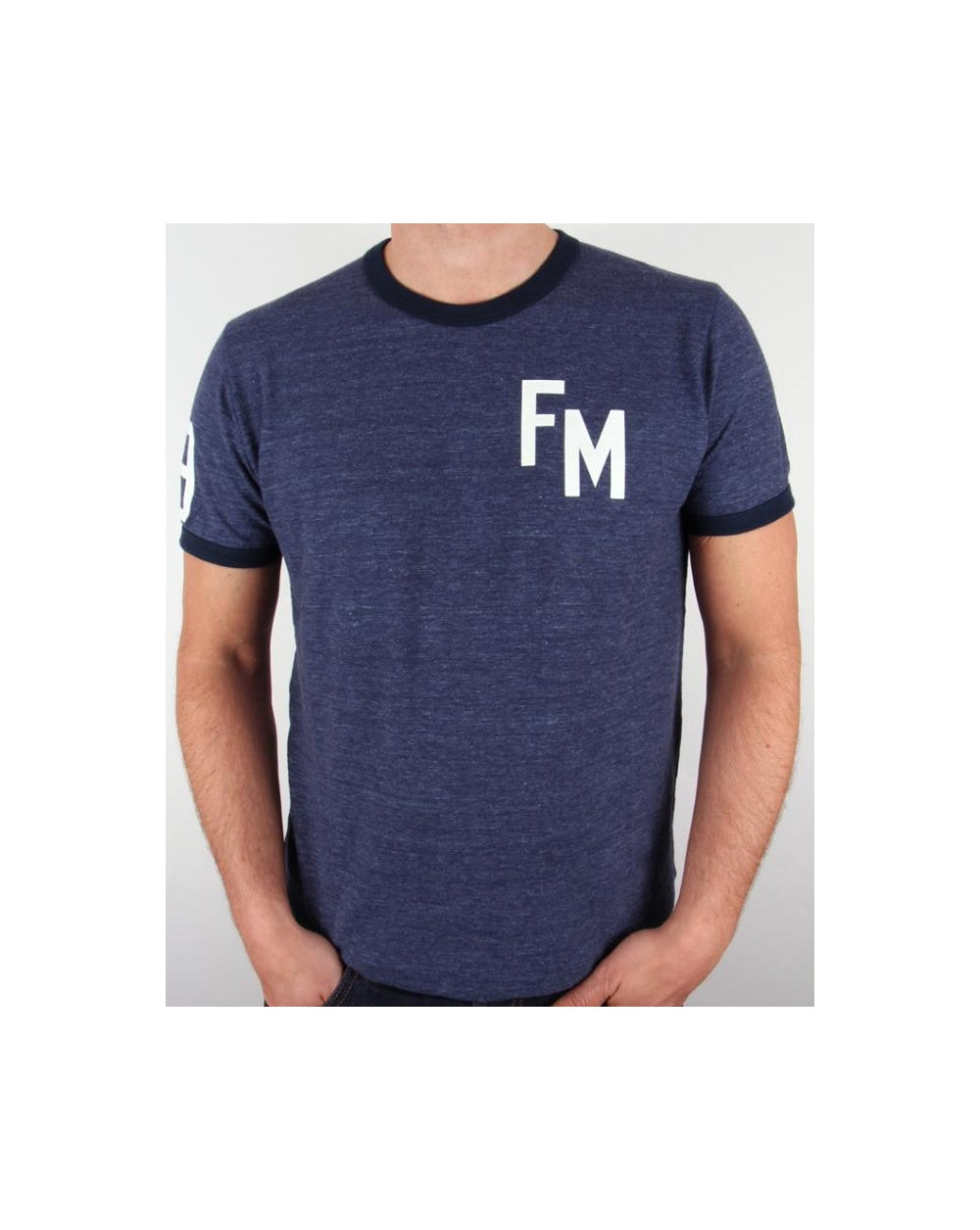 Franklin And Marshall Fm T-shirt Navy Marl