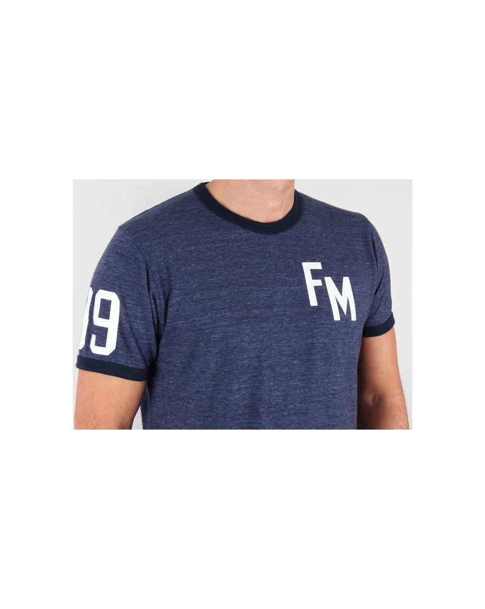 Franklin And Marshall Fm T-shirt Navy Marl