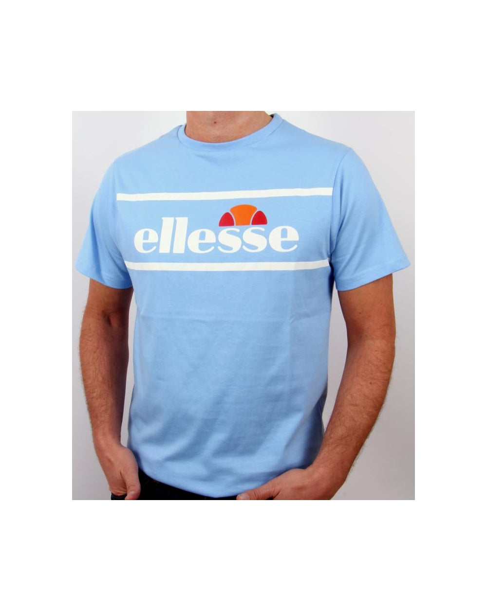 Ellesse Tramline Logo T-shirt Sky Blue