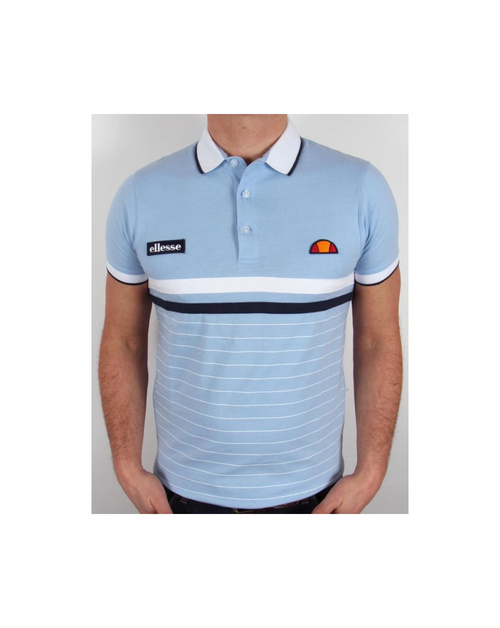Ellesse Seppi Polo Shirt Sky Blue