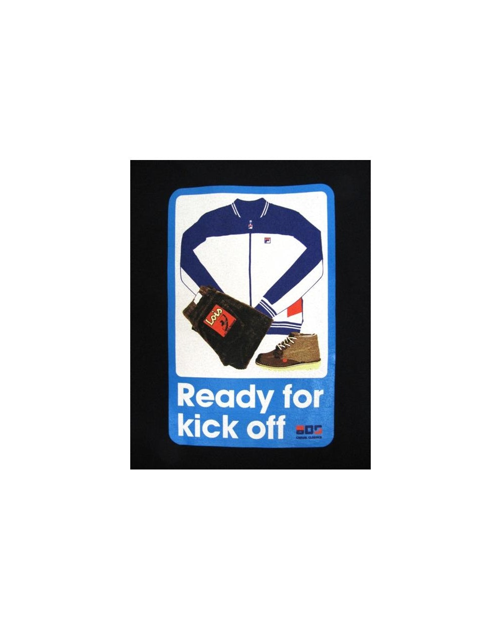 80s Casual Classics Ready For Kick Off T-shirt Navy