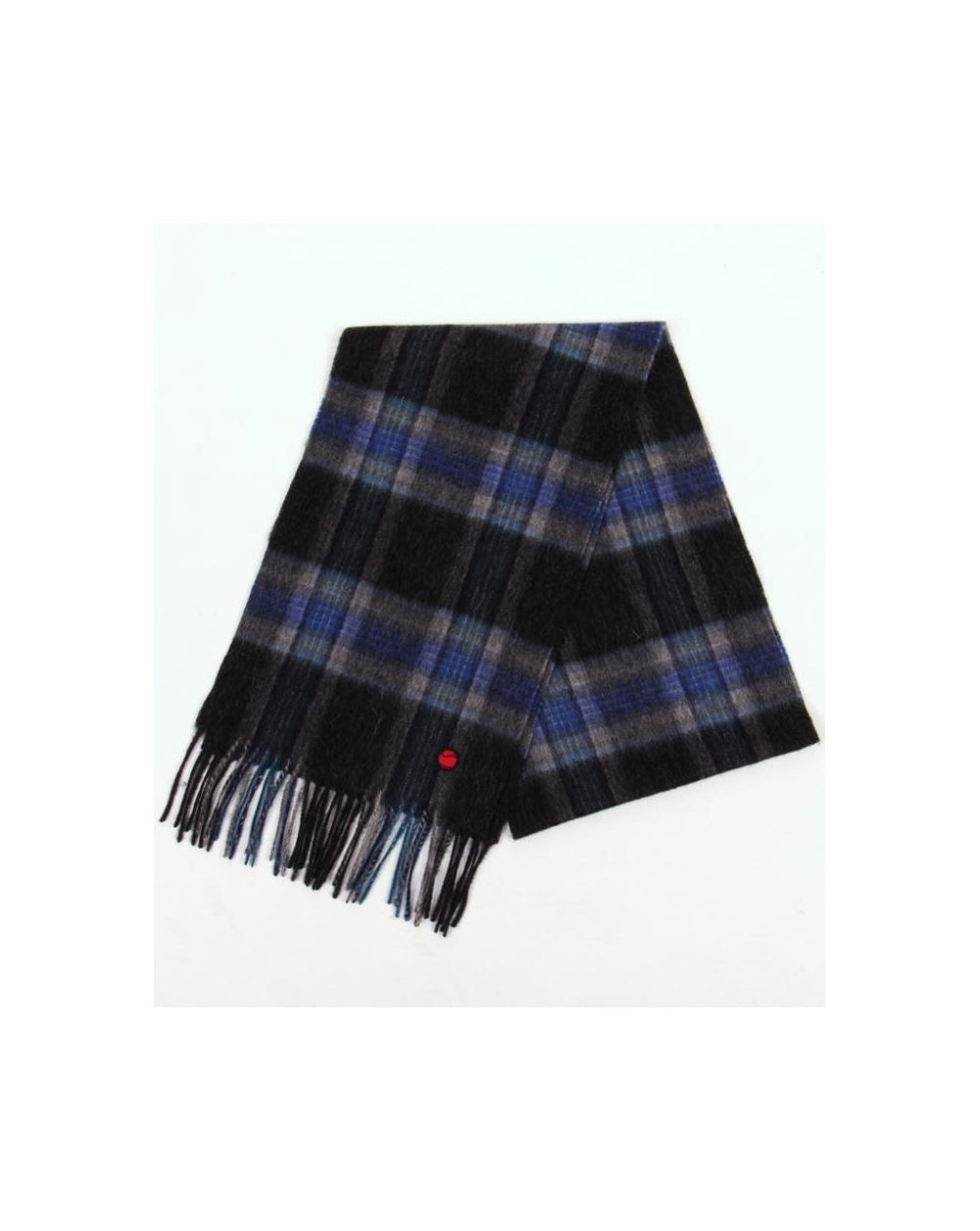 80s Casuals Check Scarf Grey/blue