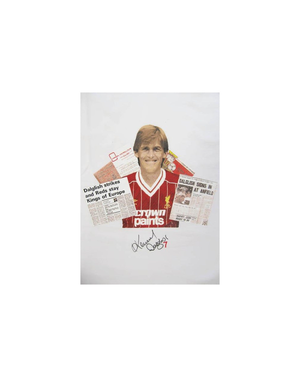 80s Casuals King Kenny Dalglish T-shirt White