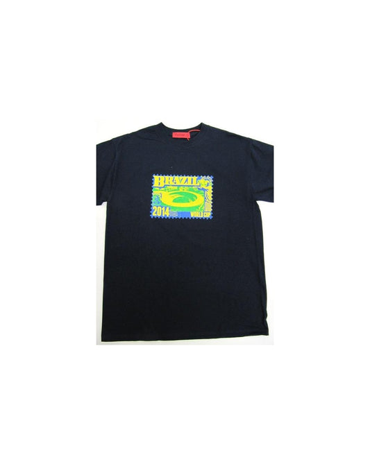 80s Casuals 80s Casuals Maracana Stadium Stamp T-shirt Navy