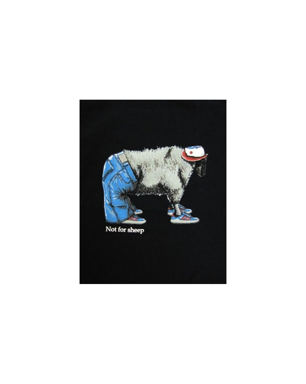 80s Casuals Stepping Stone Not For Sheep T-shirt Navy