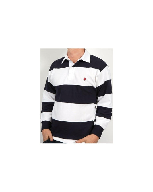 80s Casuals 80s Casuals Treviso Rugby Shirt White/navy