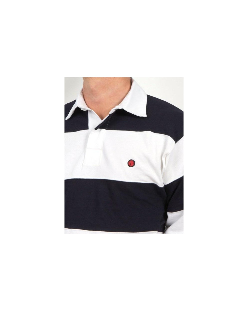 80s Casuals Treviso Rugby Shirt White/navy