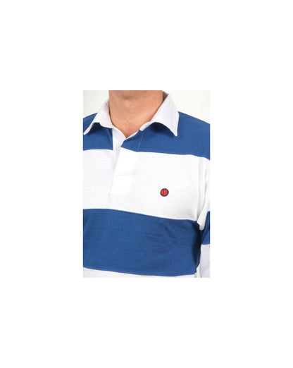 80s Casuals Treviso Rugby Shirt White/royal Blue