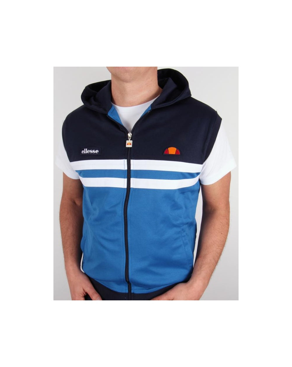 Ellesse Sleeveless Hooded Rimini Top Navy/royal