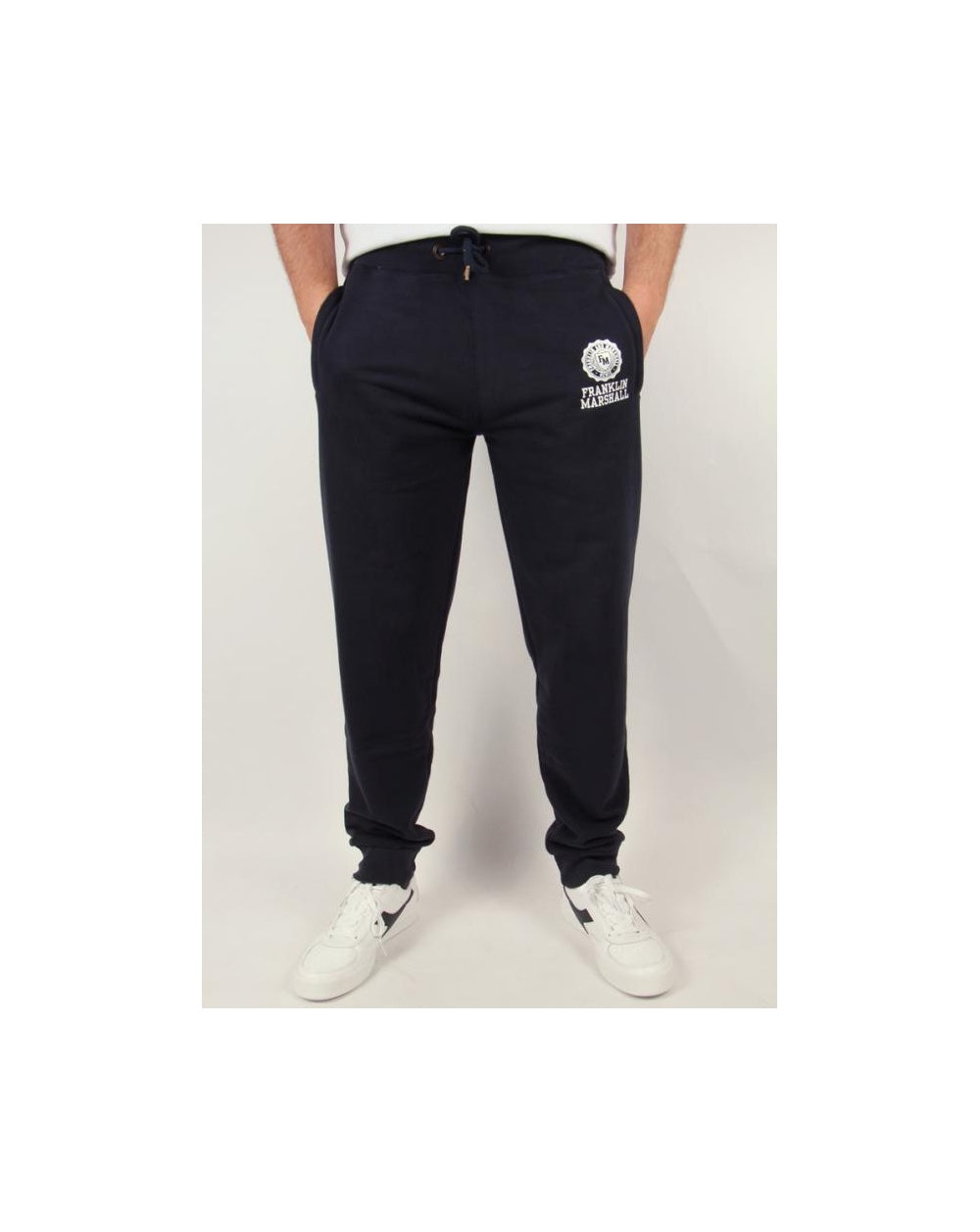 Franklin And Marshall Fleece Tracksuit Bottoms Navy Blue