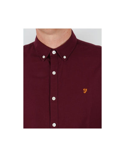 Farah Brewer Shirt Burgundy