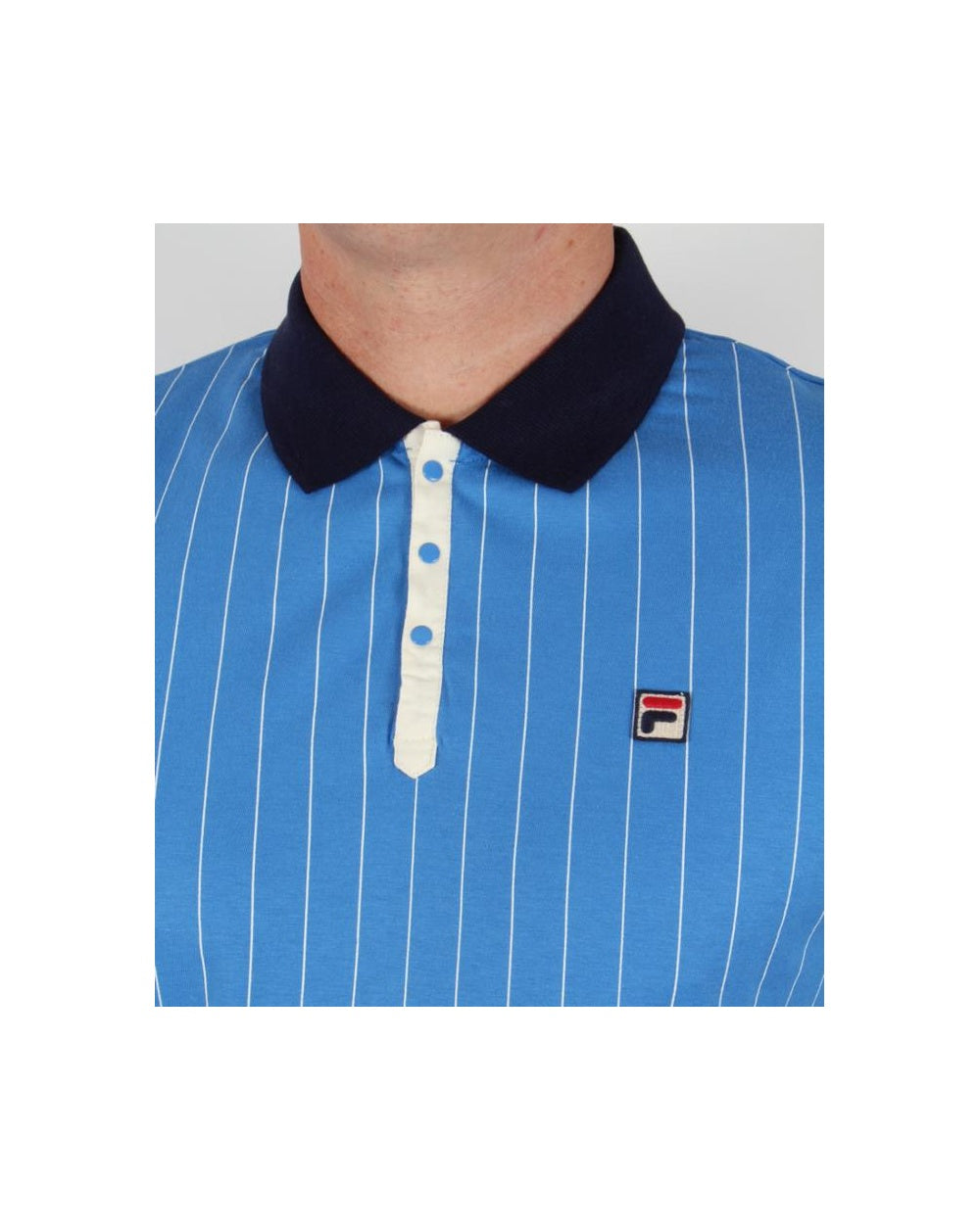 Fila Vintage Mk1 Settanta Polo Shirt Ocean Blue