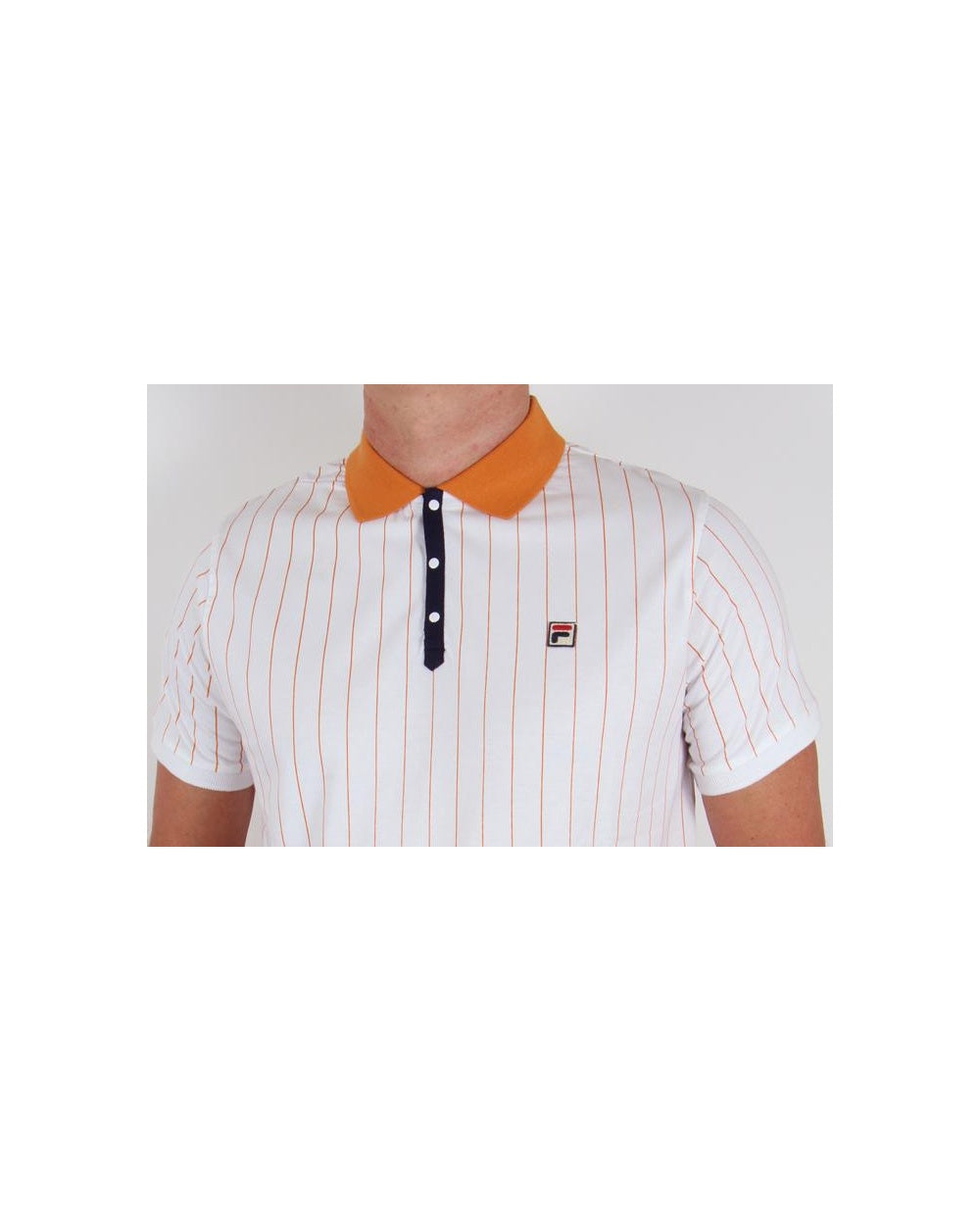 Fila Vintage Mk1 Settanta Polo Shirt White/Copper