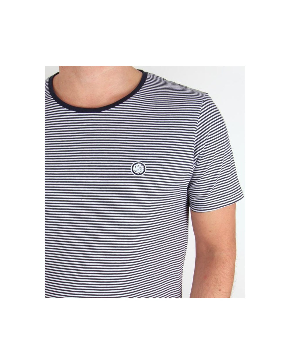 Pretty Green Striped Feeder T-shirt Navy/white