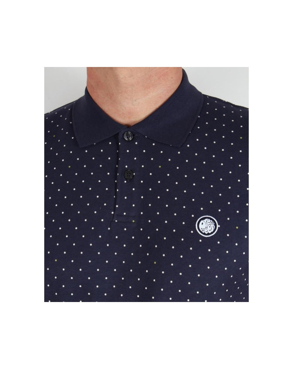 Pretty Green Polka Dot S/s Polo Shirt Navy