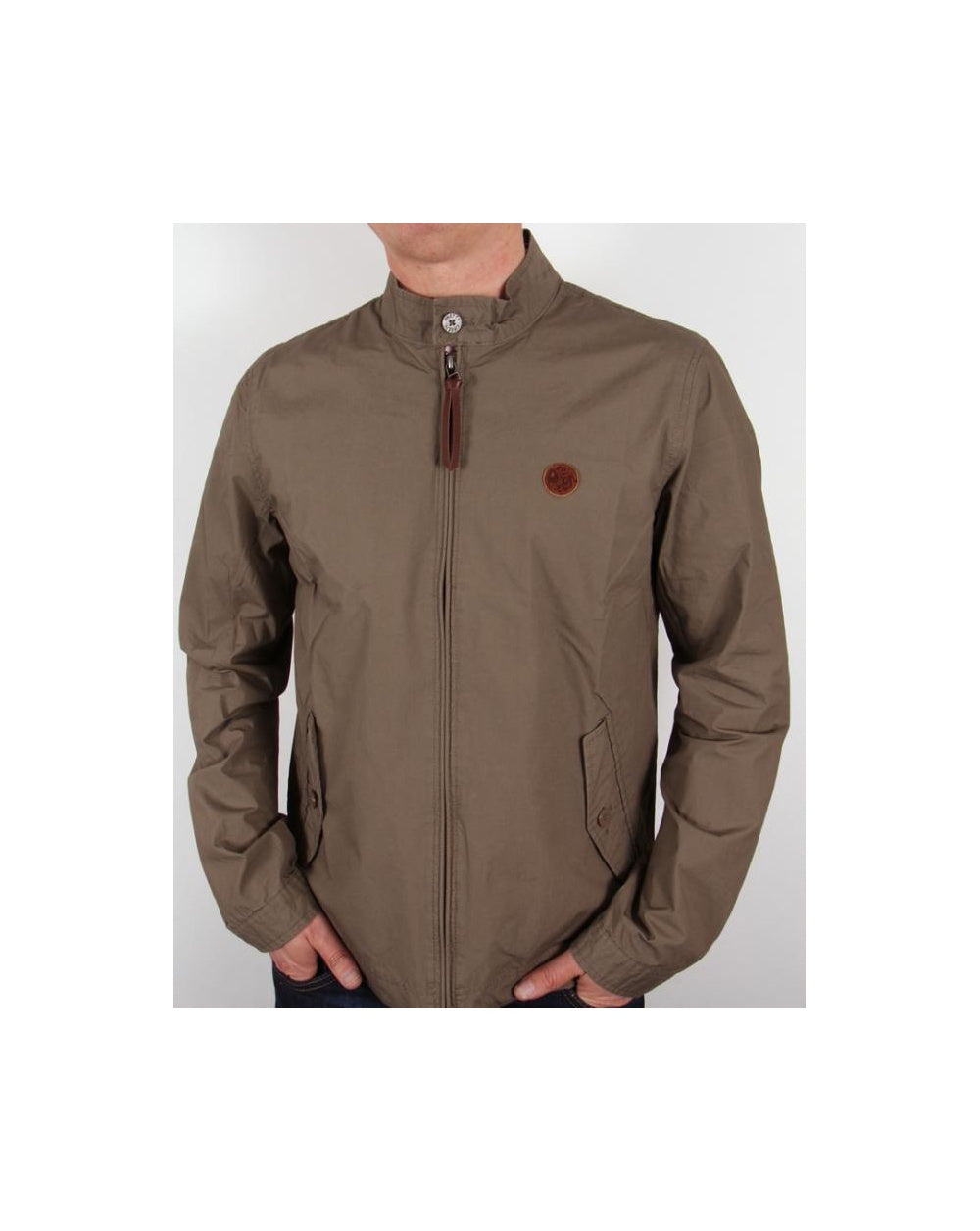 Pretty Green Kingsway Harrington Khaki Green