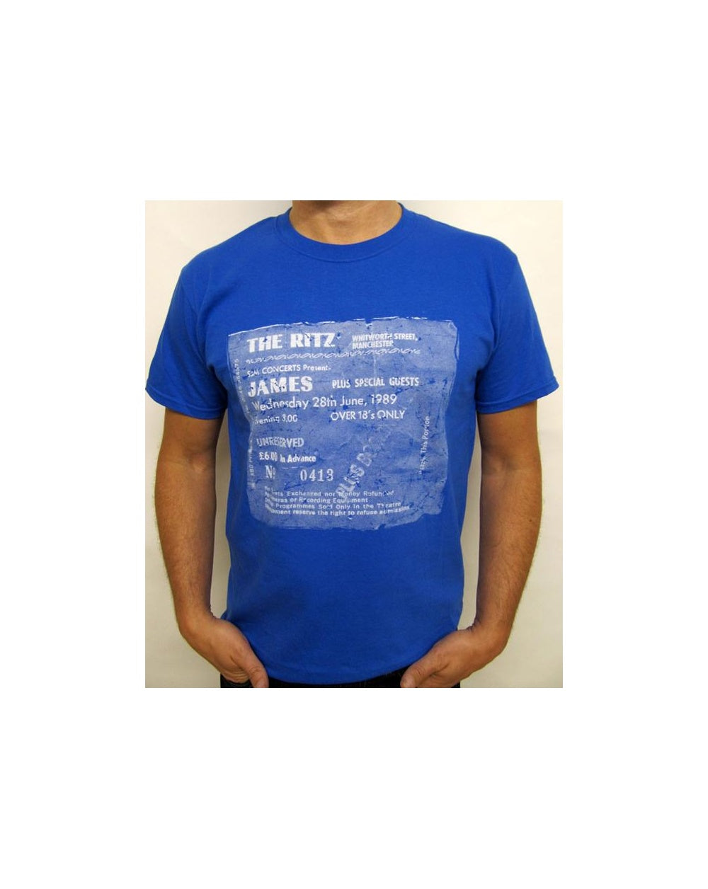 Stub Clothing James Ticket T-shirt Royal Blue