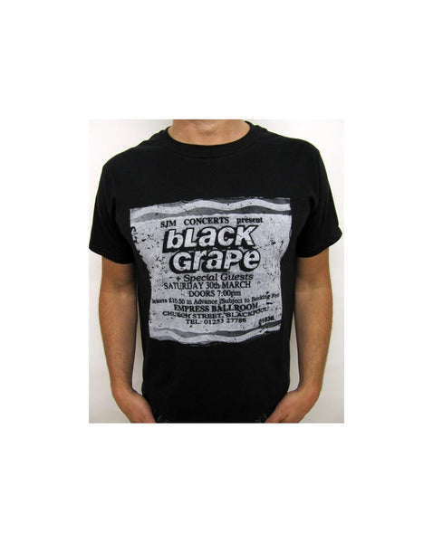 Stub Clothing Black Grape Poster T-shirt Black