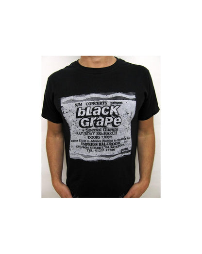 Stub Clothing Black Grape Poster T-shirt Black