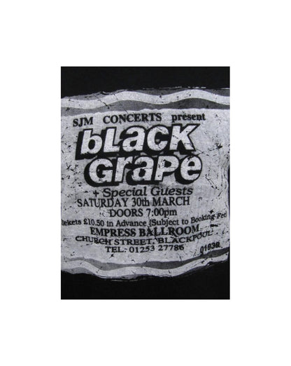 Stub Clothing Black Grape Poster T-shirt Black