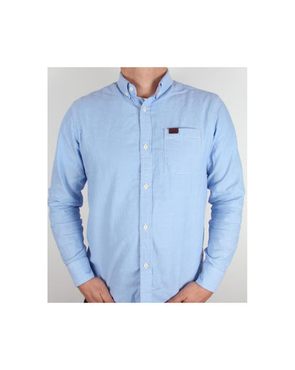 Marshall Artist Cotton Oxford Shirt Sky Blue