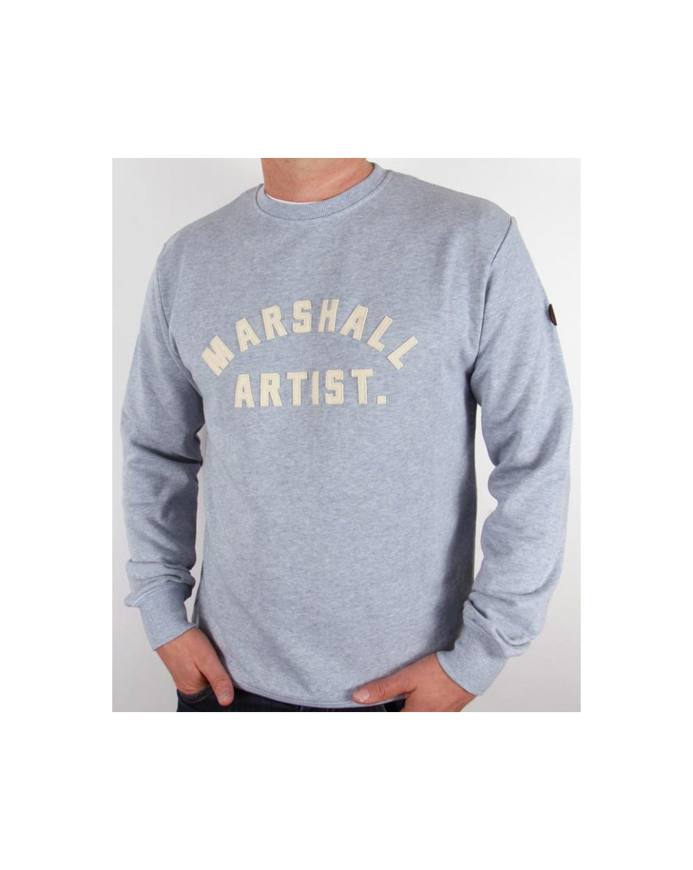 Marshall Artist Classic Marque Sweatshirt Grey Blue