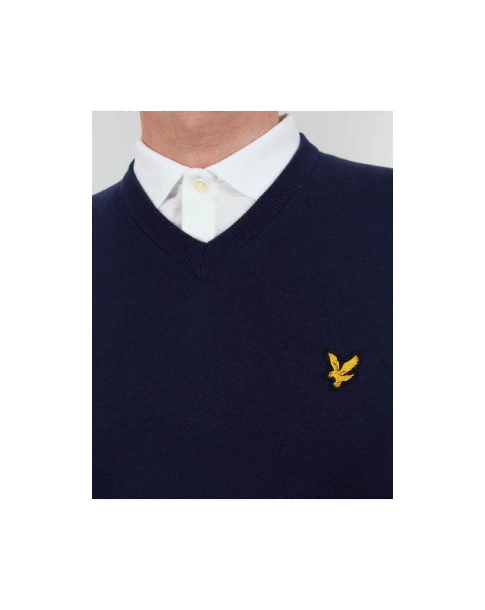 Lyle And Scott V Neck Jumper New Navy