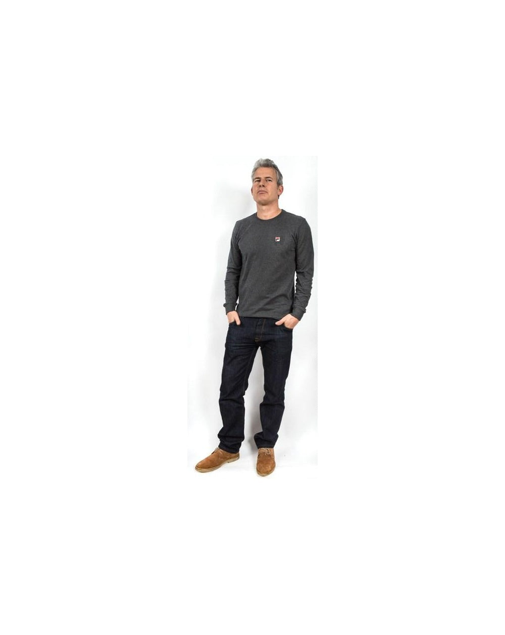 Fila Vintage Ridge L/s T-shirt Charcoal
