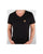 Lois V Neck Pocket T-shirt Black