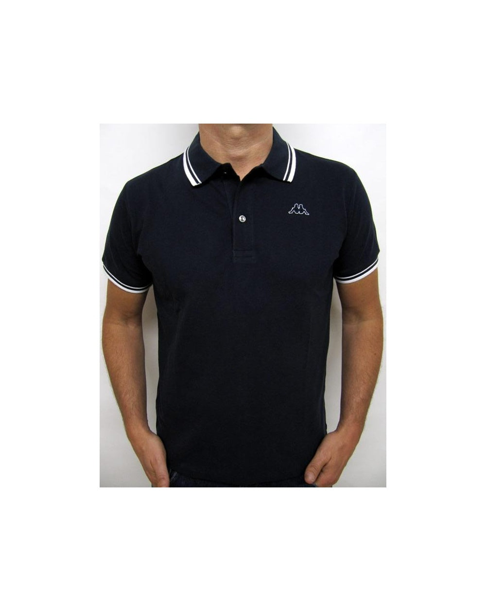 Robe Di Kappa Twin Tipped Polo Shirt Navy/white