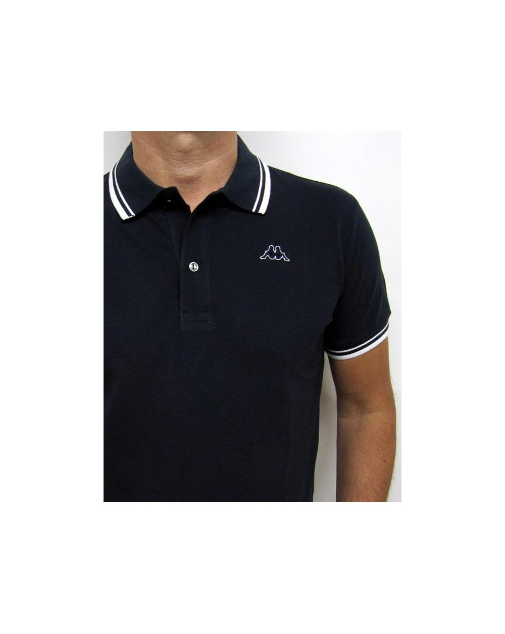 Robe Di Kappa Twin Tipped Polo Shirt Navy/white