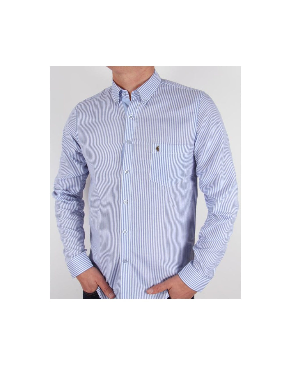Gabicci Vintage Striped Shirt Blue/white