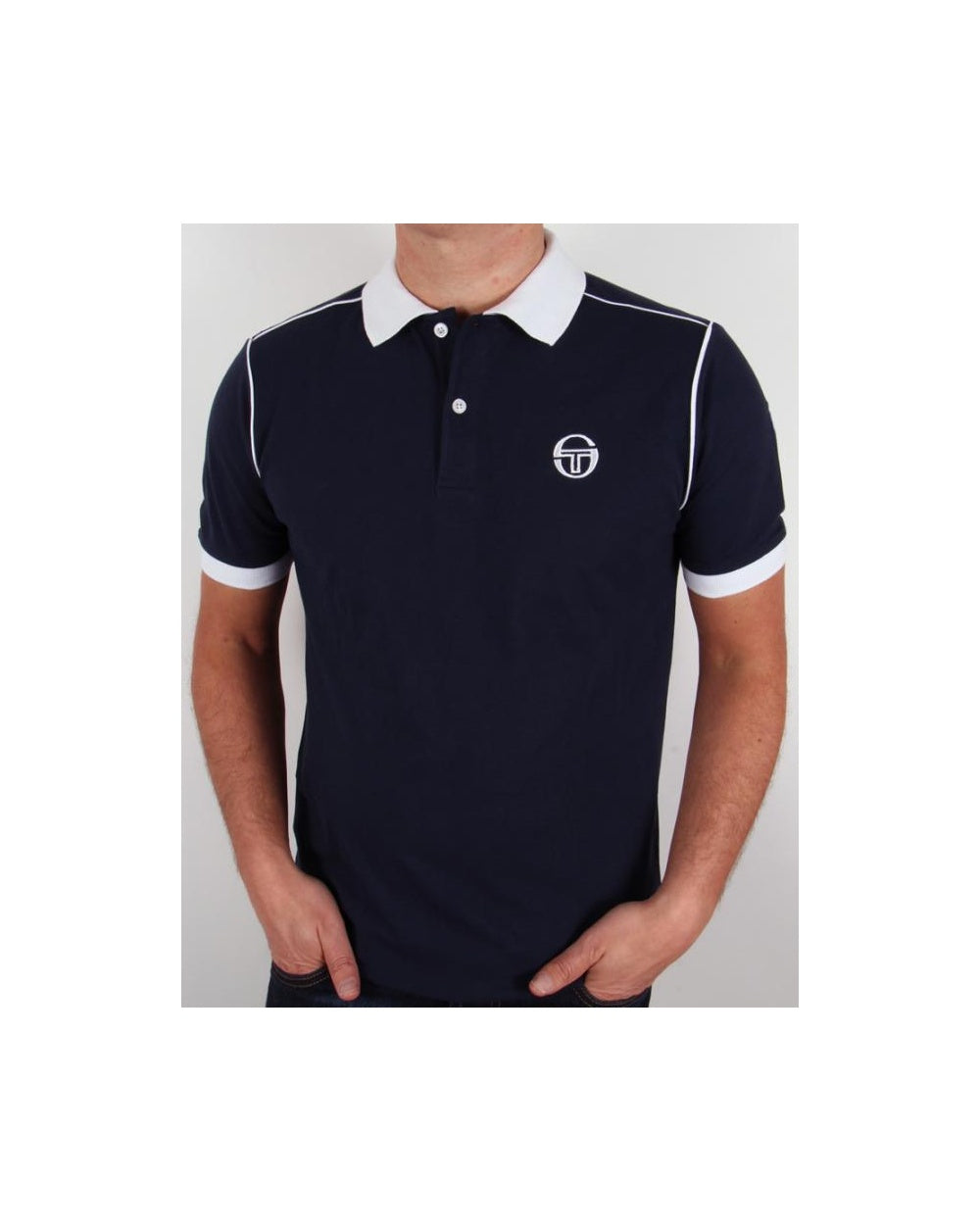 Sergio Tacchini Ace Polo Shirt Navy