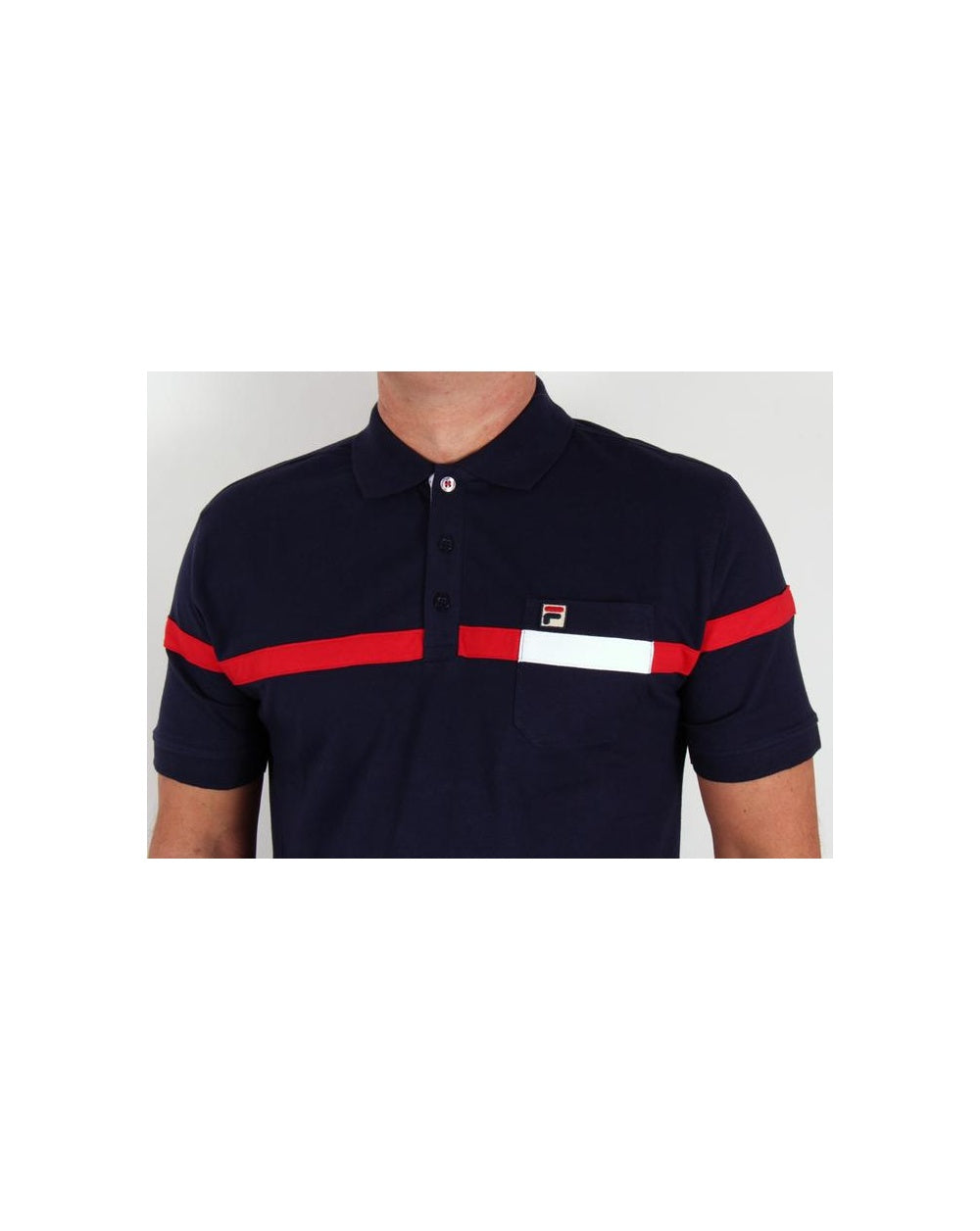 Fila Vintage Varelli Polo Shirt Navy
