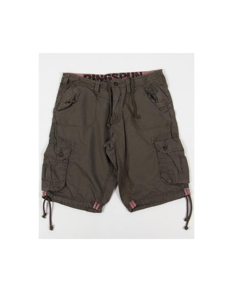 Ringspun Combat Shorts Olive Green