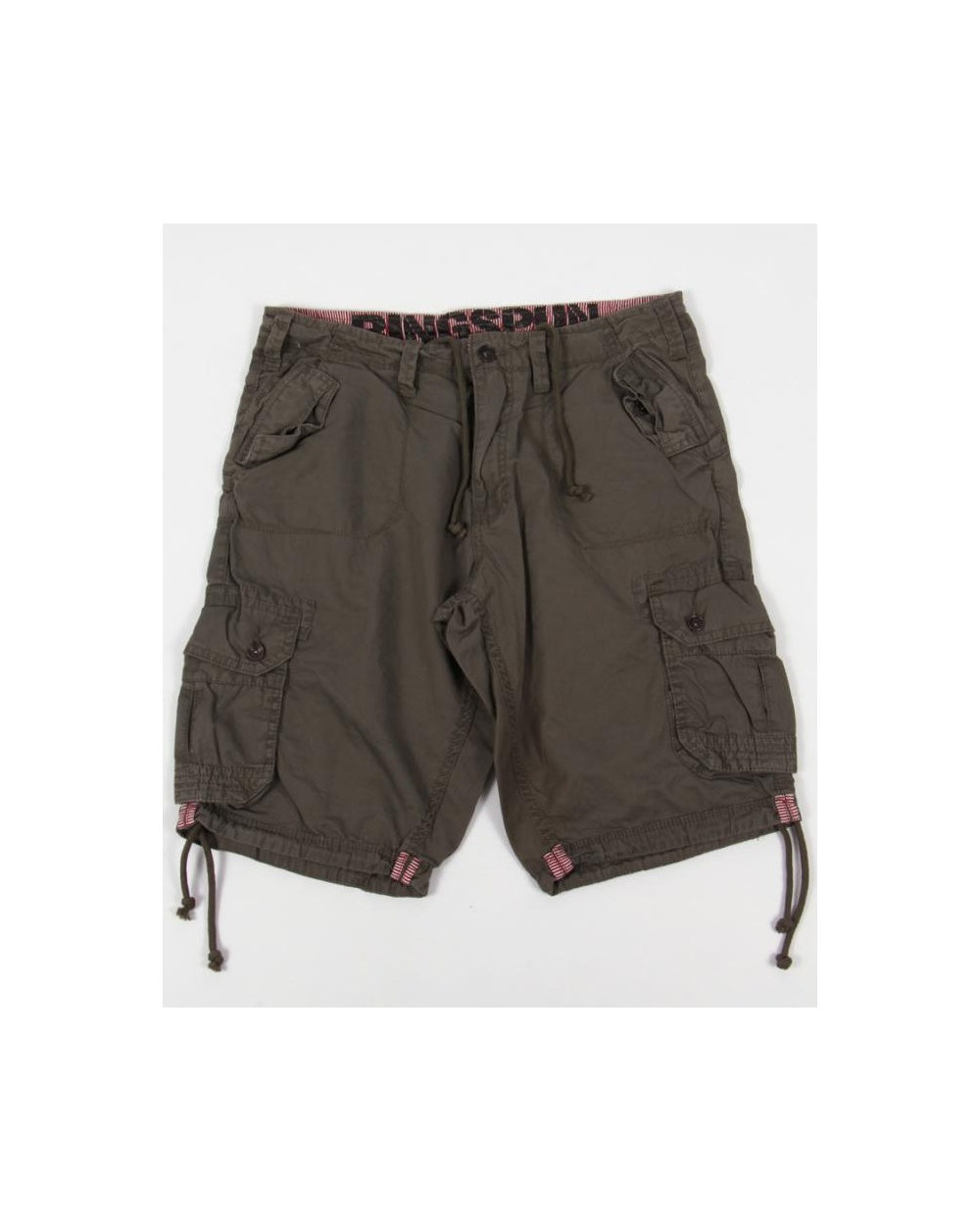 Ringspun Combat Shorts Olive Green