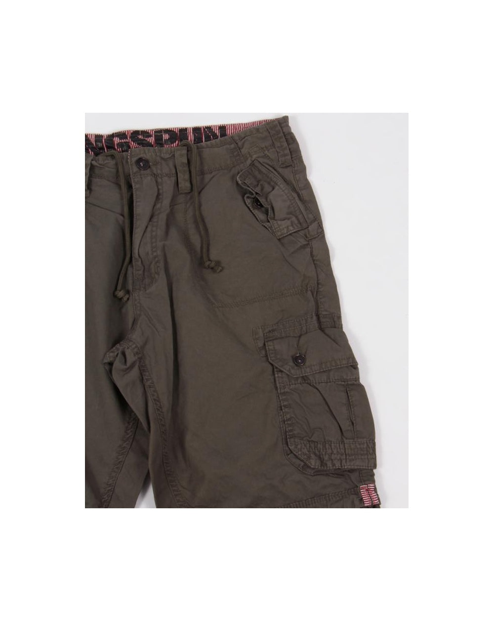 Ringspun Combat Shorts Olive Green