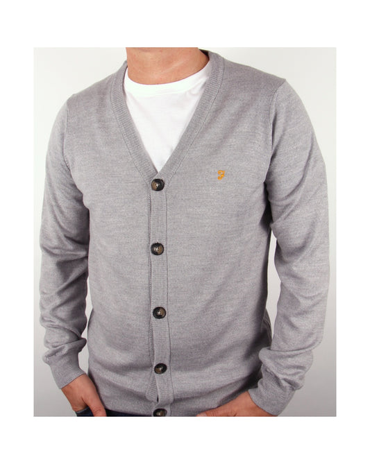 Farah Tallow Cardigan Grey