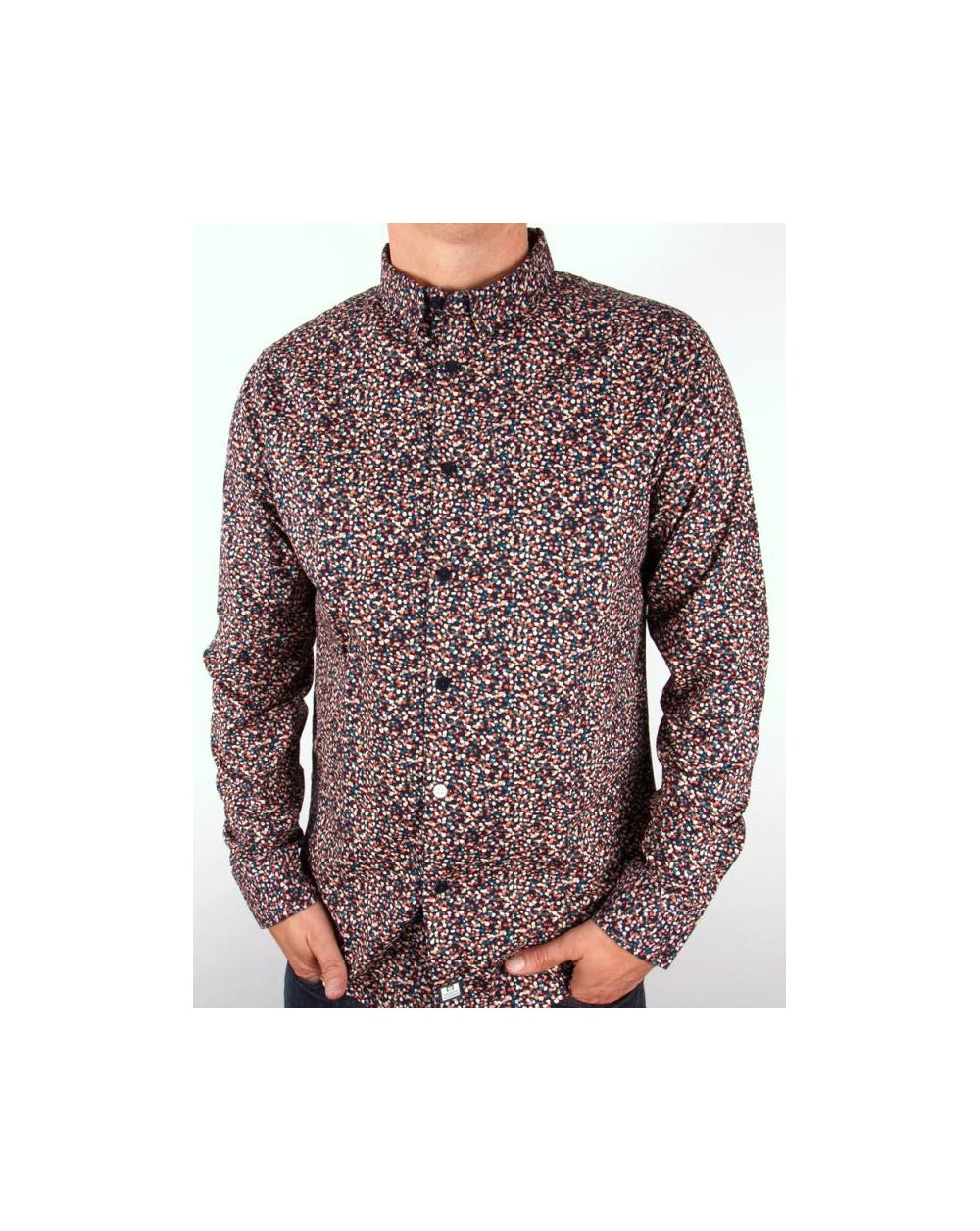 Weekend Offender Indus L/s Shirt Blue