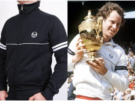 ウェア 80s SERGIO TACCHINI John McEnroe Italy Classic Sergio Tacchini Track Top Styles As Worn By The Tennis