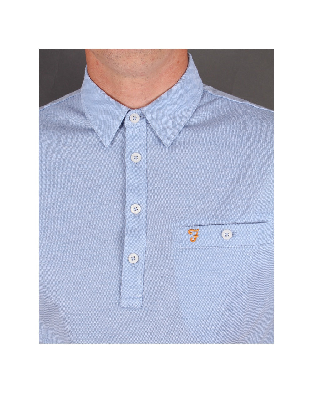 Farah Tennyson Polo Shirt Polar Blue