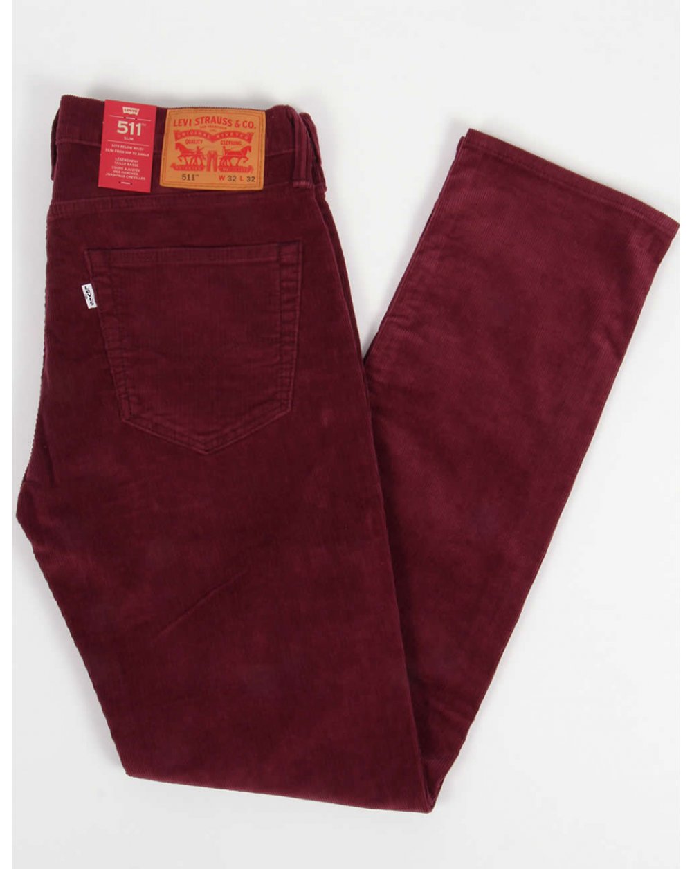 Levis 511 Slim Fit Cords Merlot