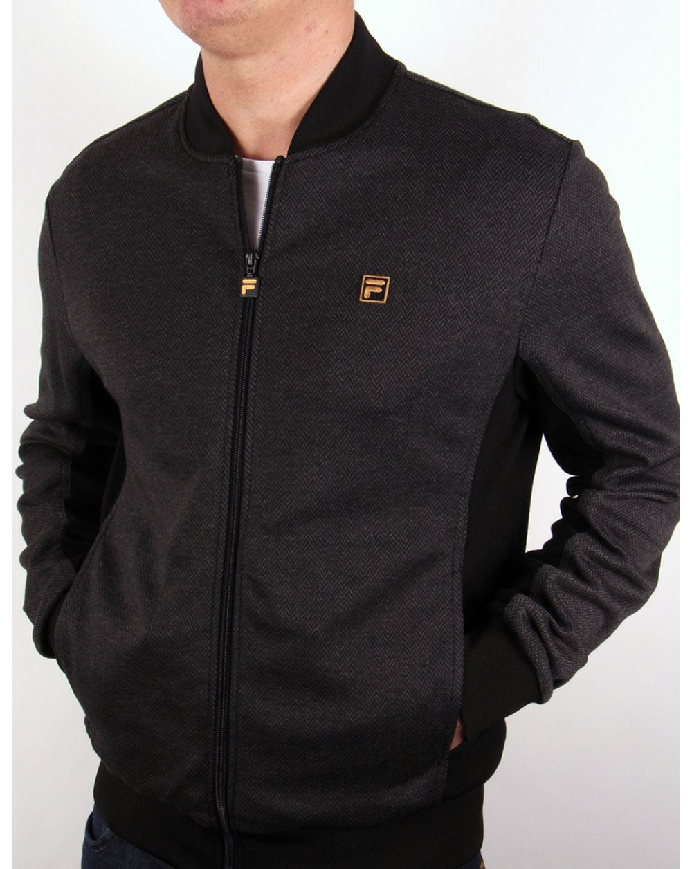Fila Gold Belfiore Track Top Herringbone